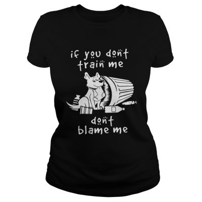 Ladies Tee Dog If You Dont Train Me Dont Blame Me Shirt