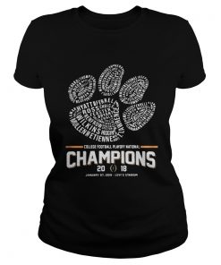 Ladies Tee Dog paw college football playoff national championship 2018 shirt