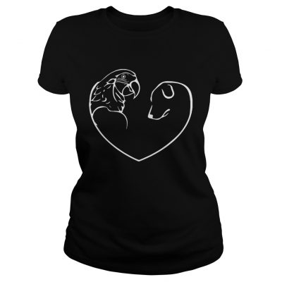 Ladies Tee Easily Distracted By Parrots And Dogs Shirt