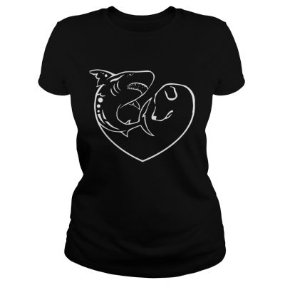 Ladies Tee Easily distracted by Sharks and dogs shirt