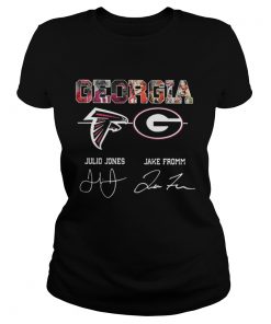 Ladies Tee Georgia Julio Jones Jake Fromm Signature Shirt