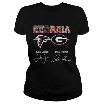 Ladies Tee Georgia Julio Jones Jake Fromm Signature Shirt