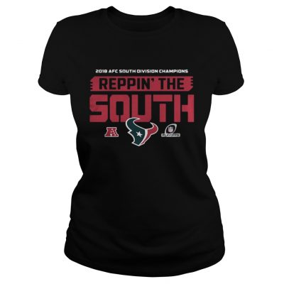 Ladies Tee Houston Texans 2018 AFC south division champions reppin the south shirt