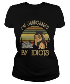 Ladies Tee Im surrounded by Idiots vintage shirt