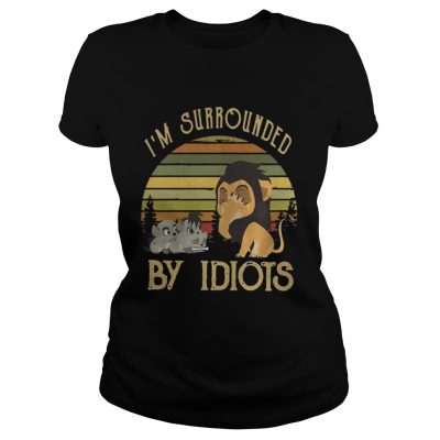 Ladies Tee Im surrounded by Idiots vintage shirt