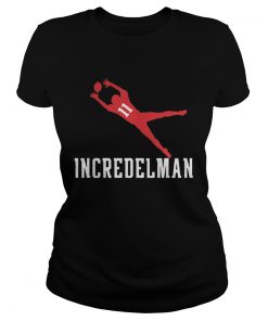 Ladies Tee IncredelmanEdelman Patriots Football TShirt