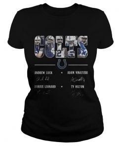 Ladies Tee IndianapolisColts Team Names Signature Shirt