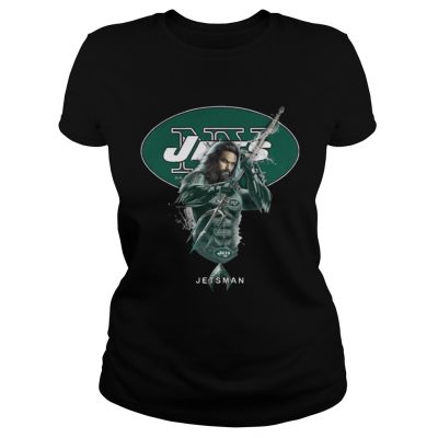 Ladies Tee Jetsman Aquaman And Jets Football Team TShirt