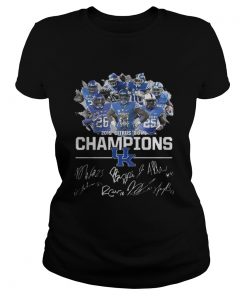 Ladies Tee Kentucky Wildcats 2019 Citrus Bowl Champions Signa shirt