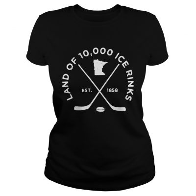 Ladies Tee Land of 10000 ice rinks est 1858 shirt