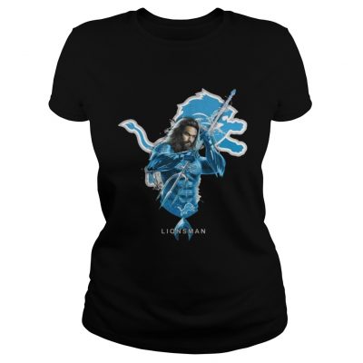 Ladies Tee Lionsman Aquaman And Lions Football Team TShirt