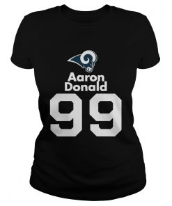 Ladies Tee Los Angeles Rams Aaron Donald No Shirt