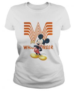 Ladies Tee Mickey Mouse Whataburger shirt