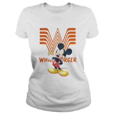 Ladies Tee Mickey Mouse Whataburger shirt