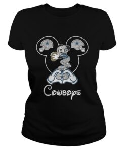 Ladies Tee Mickey mouse Dallas Cowboys shirt