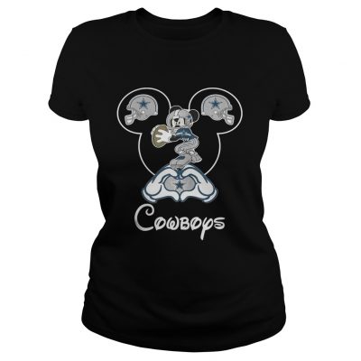 Ladies Tee Mickey mouse Dallas Cowboys shirt