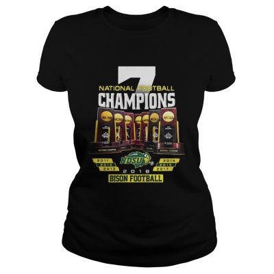 Ladies Tee National Football Champions NDSU North Dakota State Bison shirt