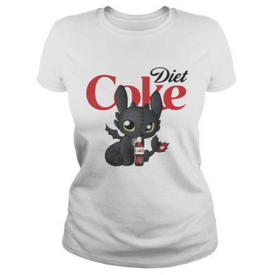 Ladies Tee Night Fury Toothless Diet Coke shirt