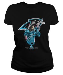 Ladies Tee Panthersman Aquaman And Panthers Football Team TShirt