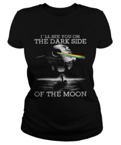 Ladies Tee Pink Floyd Ill see you on the dark side of the moon shirt