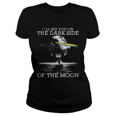 Ladies Tee Pink Floyd Ill see you on the dark side of the moon shirt