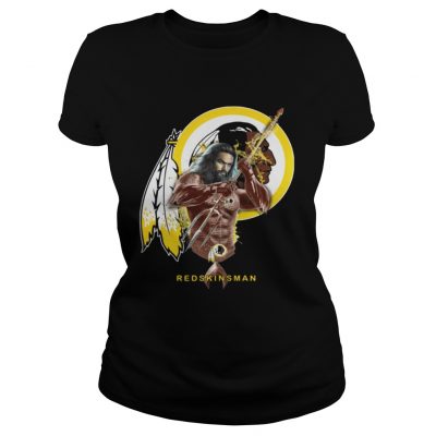 Ladies Tee Redskinsman Aquaman And Redskins Football Team TShirt