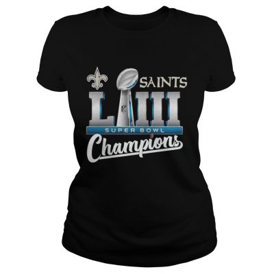 Ladies Tee Saints LII super bowl champions shirt