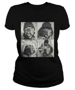 Ladies Tee Straight Outta Rescue Pitbull Shirt