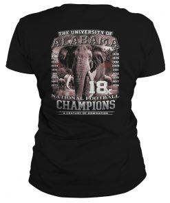 Ladies Tee The University of Alabama National Football Champions a Century shirt