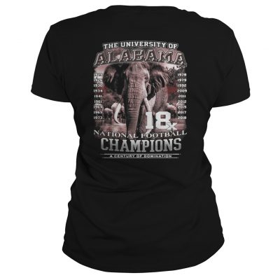 Ladies Tee The University of Alabama National Football Champions a Century shirt