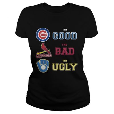 Ladies Tee The good the bad the ugly chicago cubs cardinals shirt