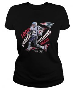 Ladies Tee TomBrady 1 000 Career Rushing Yards Shirt