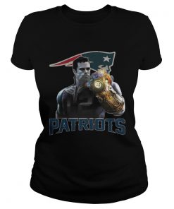 Ladies Tee TomBrady Thanos infinity gauntlet Patriots Shirt