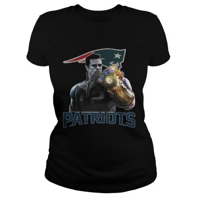 Ladies Tee TomBrady Thanos infinity gauntlet Patriots Shirt