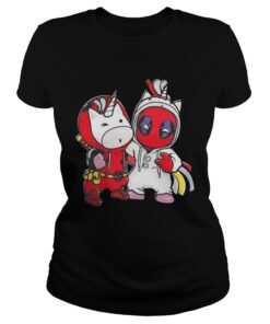 Ladies Tee Unicorn and Deadpool shirt