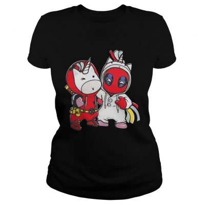 Ladies Tee Unicorn and Deadpool shirt