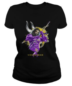 Ladies Tee Vikingsman Aquaman And Vikings Football Team TShirt