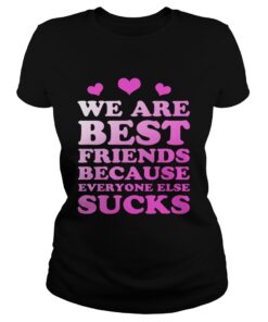 Ladies Tee We are best friends because everyone else sucks shirt