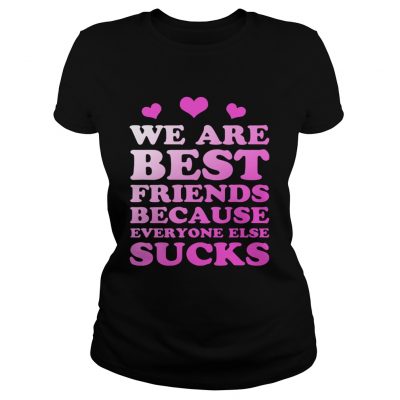 Ladies Tee We are best friends because everyone else sucks shirt