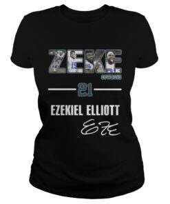 Ladies Tee Zeke Dallas Cowboys 21 Ezekiel Elliott shirt