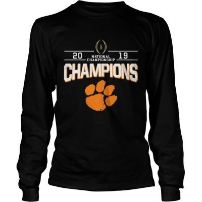 Longsleeve Tee 2019 Champions national championship foot shirt