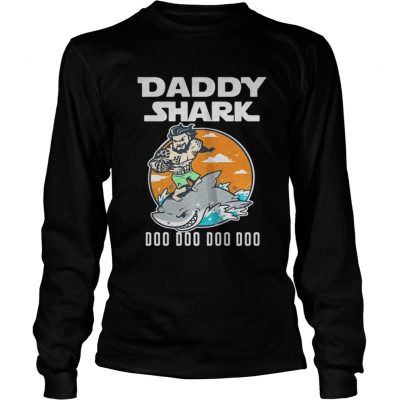 Longsleeve Tee Aquaman daddy shark doo doo doo shirt