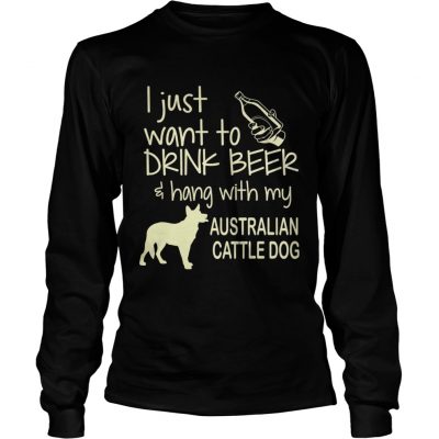 Longsleeve Tee Drink Beer Australian Cattle shirt