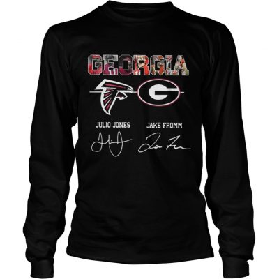 Longsleeve Tee Georgia Julio Jones Jake Fromm Signature Shirt