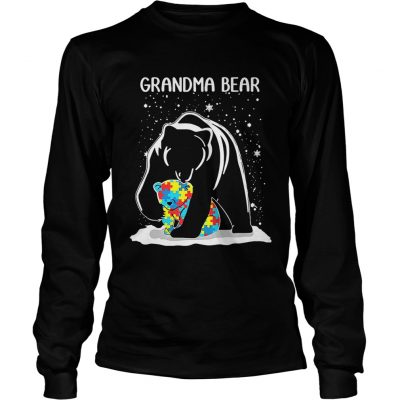 Longsleeve Tee Grandma Bear Autism shirt