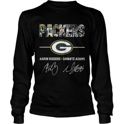 Longsleeve Tee Green Bay Packers Aaron Rodgers Davante Adams Shirt