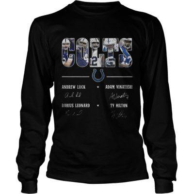 Longsleeve Tee IndianapolisColts Team Names Signature Shirt