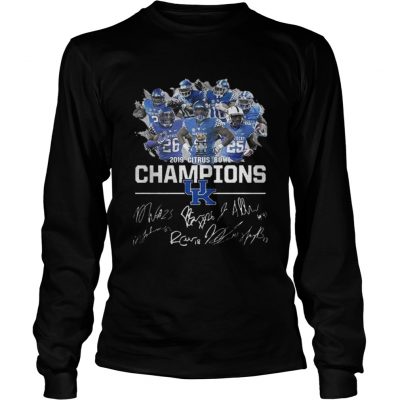 Longsleeve Tee Kentucky Wildcats 2019 Citrus Bowl Champions Signa shirt