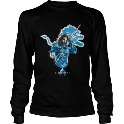 Longsleeve Tee Lionsman Aquaman And Lions Football Team TShirt