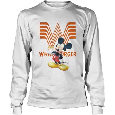 Longsleeve Tee Mickey Mouse Whataburger shirt